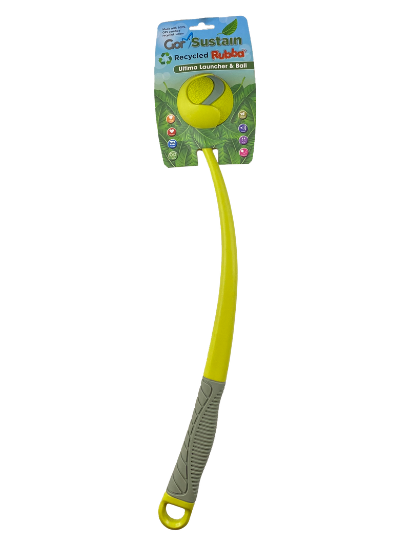 Pawpurr Sustain Rubba Ultima Launcher & Ball Neon