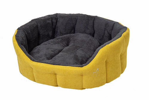 Pawpurr Pets Camden Deluxe Bed X-Large 86cm(34") Winter Mustard