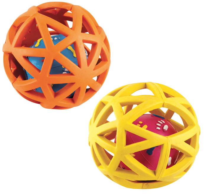 Pawpurr Rubber Extreme Giggler (16cm) Orange/Yellow